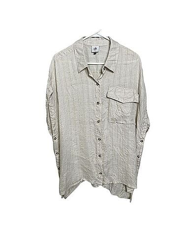 CAbi Boxy Shirt Short Sleeve Button-Down Shirt (view 1)