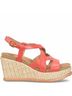 Sofft Red Women's Devyn Wedge Sandal in Red Coral Size 9 - photo 1