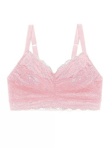 Cosabella Never Say Never Curvy Sweetie Bralette in Pink Lily (view 1)