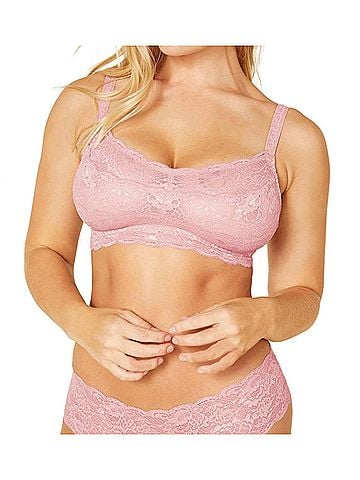 Cosabella Never Say Never Curvy Sweetie Bralette in Pink Lily (view 2)