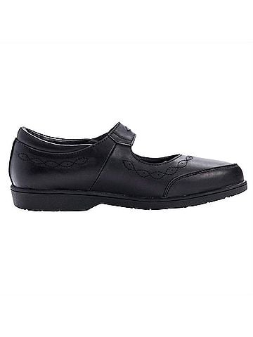 Propet Women's Mary Ellen Leather Mary Jane Shoes in Black (view 1)