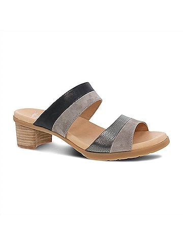 Dansko Women's Theresa Multi Leather Sandal in Black (view 1)