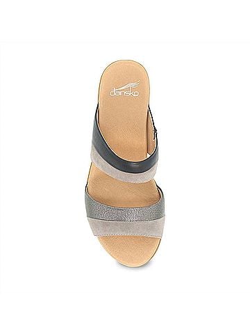 Dansko Women's Theresa Multi Leather Sandal in Black (view 2)