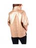 Emily McCarthy Animal Print Gold Poppy Short Sleeve Top in Python Size L - photo 4