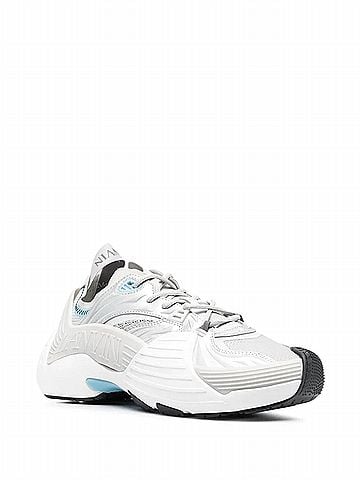 Lanvin Women's Flash X Mesh Low-Top Sneakers in Silver (view 1)