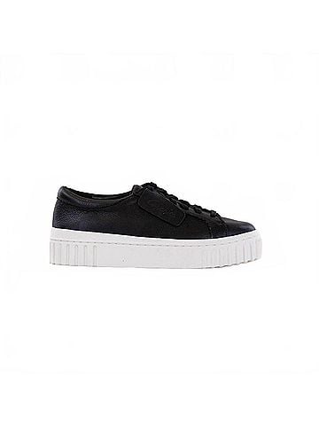 Clarks Women's Mayhill Walk Sneakers in Black Leather (view 1)