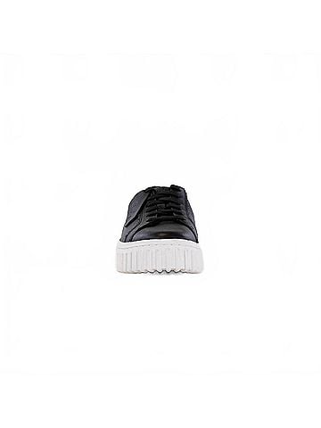 Clarks Women's Mayhill Walk Sneakers in Black Leather (view 2)