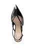 Andrea Black Women's Pointed-Toe Crossover Slingback Pump Size 7 - photo 2