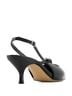 Andrea Black Women's Pointed-Toe Crossover Slingback Pump Size 7 - photo 4