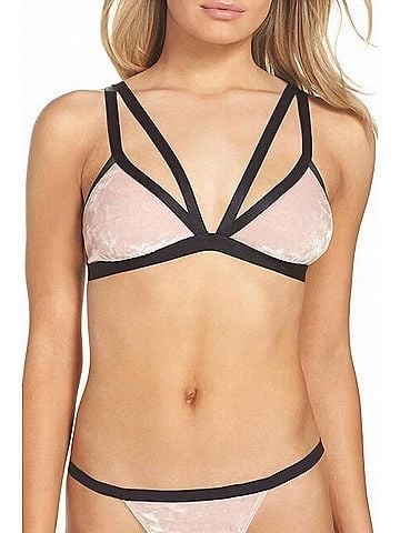 Cosabella Bisou Texture Bralette in Mandorla (view 2)