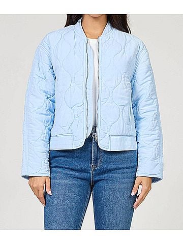 Dear John Maverick Quilted Jacket in Skyway (view 2)