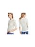 Veronica Beard 100% Linen Stripes White Yellow Blue Pullover Sweater Size L - photo 1
