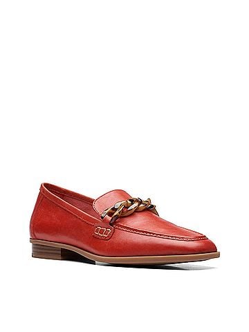 Clarks Women's Sarafyna Iris Loafer in Grenadine Leather (view 2)