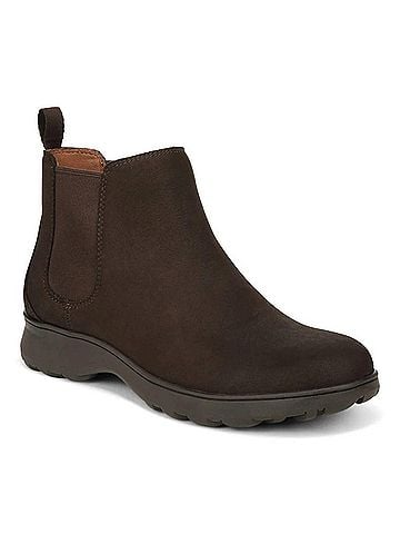 Vionic Women's Evergreen Ankle Boots in Chocolate Nubuck (view 1)