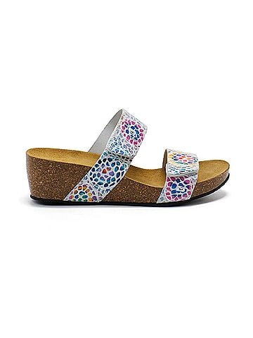 Eric Michael Women's Liat Platform Sandals in White Multi (view 1)