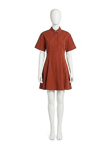 A.L.C. Dell Short-Sleeve Mini Dress in Bosco (view 1)