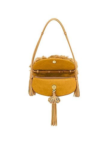 Ulla Johnson Tassel Flap Bag in Lotus (view 2)