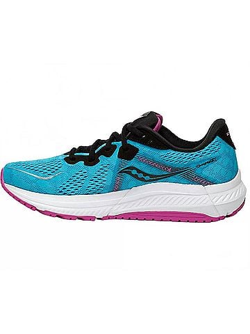 Saucony Women's Omni 20 Shoes in Blue Blaze/Razzle (view 2)