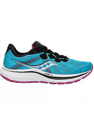Saucony Women's Omni 20 Shoes in Blue Blaze/Razzle (view 1)