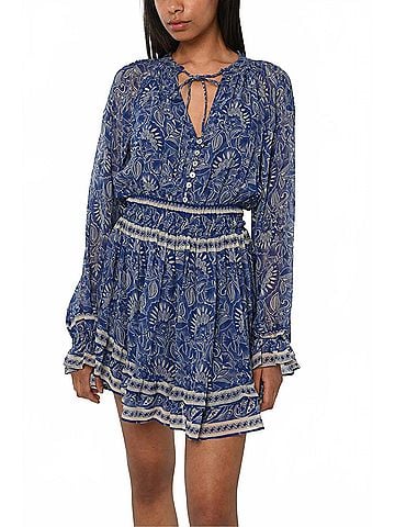 Love The Label Juliet Mini Dress in Arabesque Print (view 2)