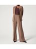 SPANX Solid Brown Crepe Pleated Trouser Size S - photo 4