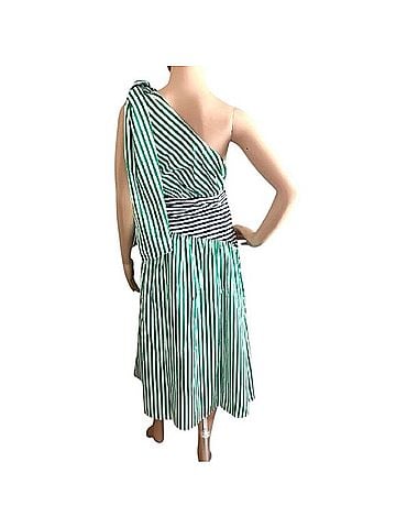 French Connection One-Shoulder Striped Dress Casual Dress (view 2)