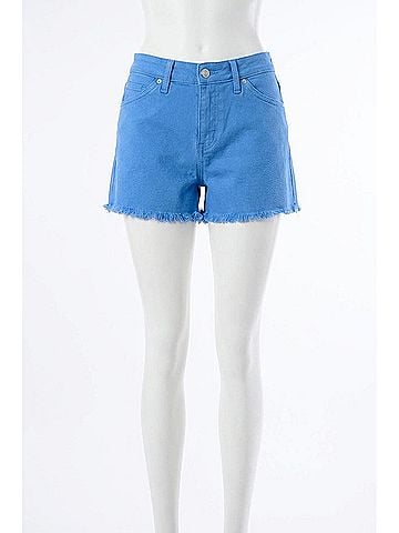 Judy Blue Mid Rise Shield Pocket Cutoff Short in Sky Blue (view 1)