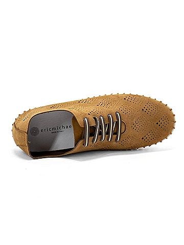 Eric Michael Women's Annie Whipstitch Detail Shoes in Tan (view 2)