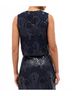Marie Oliver Floral Blue Davis Shell Tank in Navy Size XS - photo 4