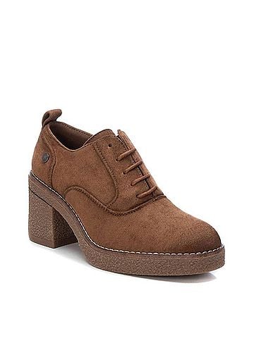 XTI Women's Suede Heeled Oxfords (view 1)