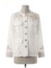 Johnny Was White Oleander Linen Jacket in White Size L - photo 1