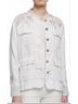 Johnny Was White Oleander Linen Jacket in White Size L - photo 2