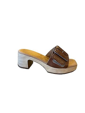 Gabor Women's Leather Slip On Sandals in Camel (view 1)