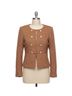 Jade Solid Brown Cinched Waist Button Jacket in Camel Size S - photo 1
