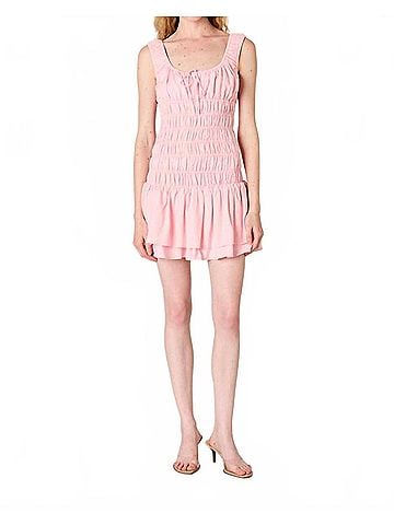 Nia Lirio Mini Dress in Blush (view 2)