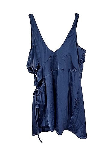 Swimsuits for all Asymmetrical Cut Out One Piece Swimsuit (view 2)