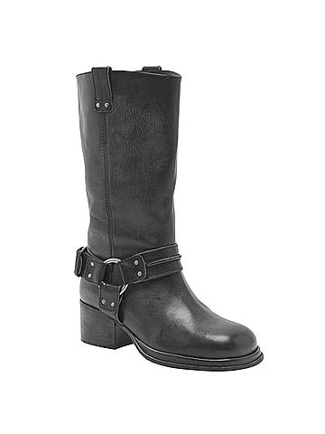 Free People Women's Anok Harness Boot in Black Distressed (view 2)