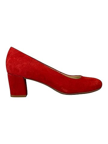 Eric Michael Women's Abby Classic Style Suede Heels in Red (view 1)