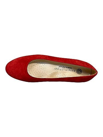 Eric Michael Women's Abby Classic Style Suede Heels in Red (view 2)
