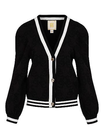 Emily McCarthy Women's Clara Cardigan in Black (view 1)