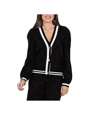 Emily McCarthy Women's Clara Cardigan in Black (view 2)