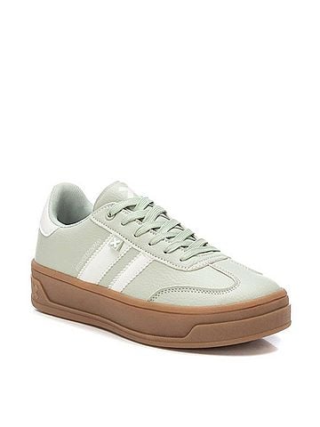 XTI Women's Lace Up Sneakers in Aqua (view 2)