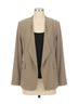 Joseph Ribkoff Solid Brown Open Front Long Sleeve Blazer in Java Size 12 - photo 1