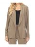 Joseph Ribkoff Solid Brown Open Front Long Sleeve Blazer in Java Size 8 - photo 2