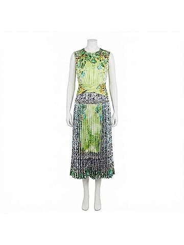 Saloni Gwen B Midi Dress in Vista (view 1)