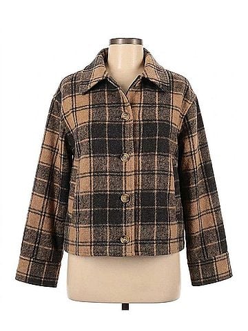 Hem & Thread Sammie Plaid Jacket in Mocha (view 1)