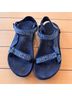 Teva Graphic Tropical Black Blue Sandals Size 10 - photo 5