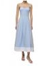 SIMKHAI Stripes Blue Chamberlain Dress in Periwinkle Multi Stripe Size 0 - photo 2