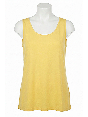 Clara Sun Woo Mid-Length Tank in Yellow (view 1)