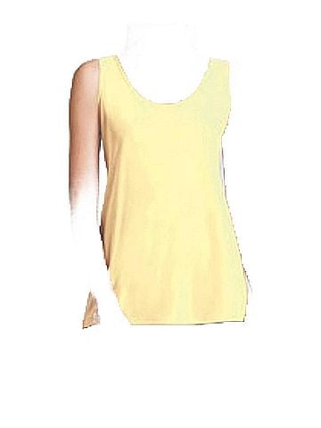 Clara Sun Woo Mid-Length Tank in Yellow (view 2)